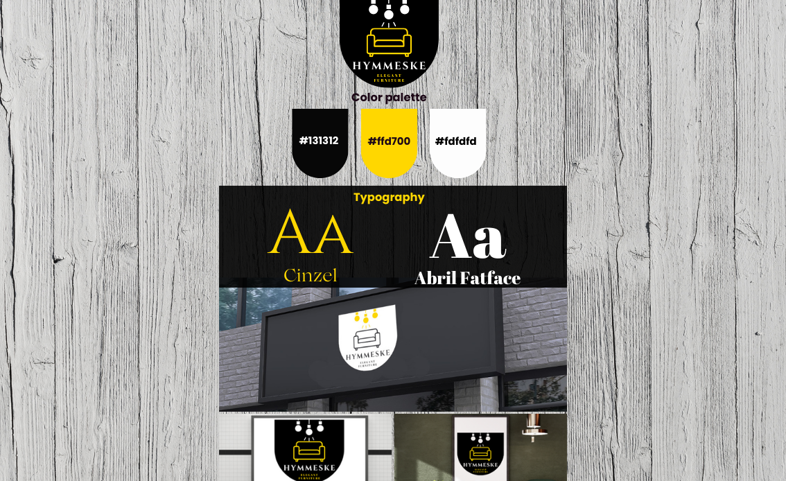 Hymmeske Woodwork Brand Identity - Craftsmanship Branding