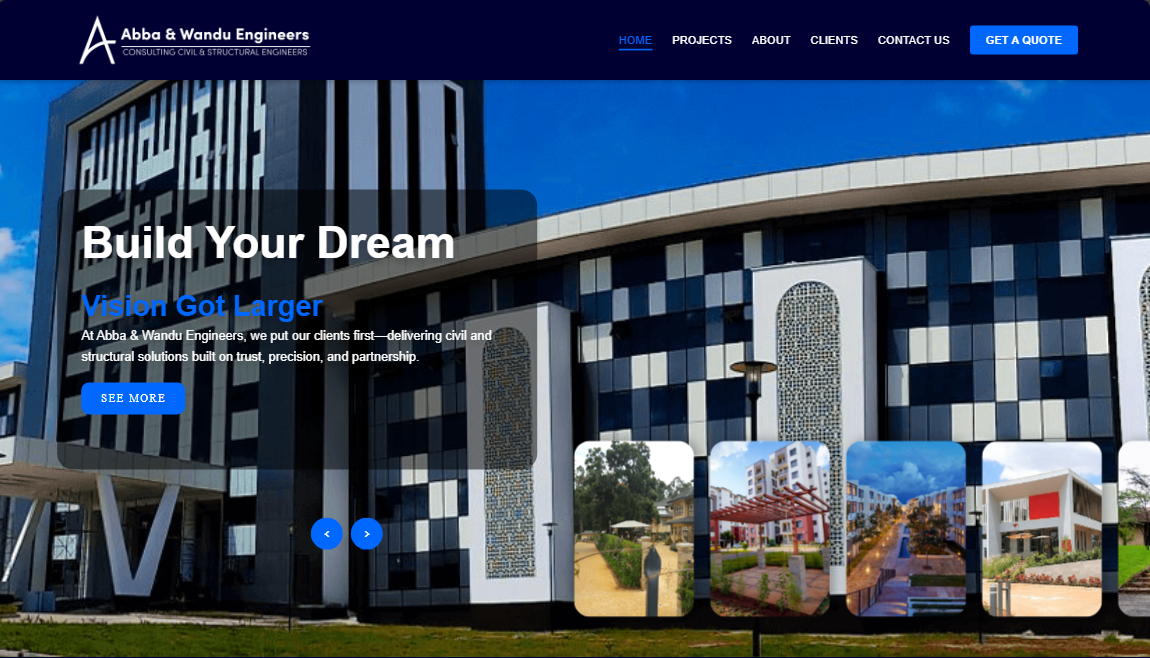 Abba Construction Website