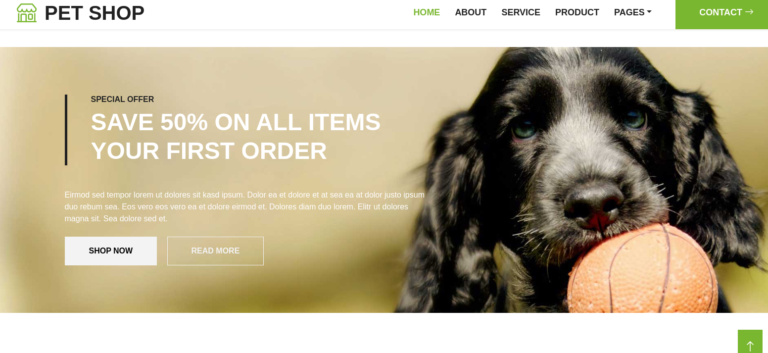 Pet Shop Website - Pet Store E-commerce Solutions